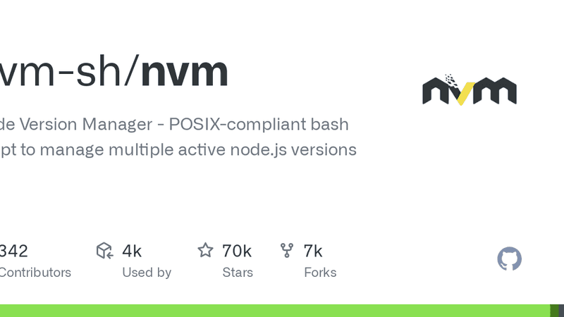 NVM - быстрое переключение версий node